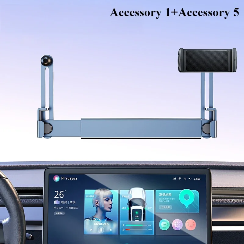 Suporte Para Celular Hipacool Com Dupla Posição Para Tesla Model 3 Highland Y Combination 4