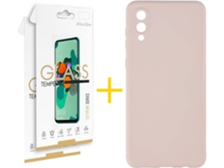 Capa e Película Samsung A02 SKYHE 2191 Rosa