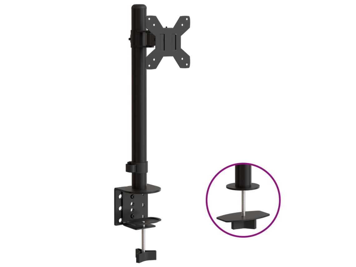 Suporte para monitor VESA VIDAXL aço preto (75/100 mm)