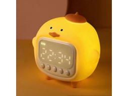 Despertador em Forma de Pato com Luz Noturna para Crianças, Ideal para Despertar, Decorar o Quarto e Auxiliar no Sono. TAISHENGDA