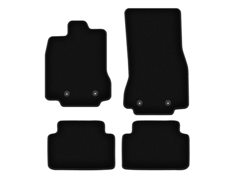 Tapetes De Veludo Preto Básico Para: Jaguar Xf eu 2wd X250 Sedan, Perua (2007 a 2015)