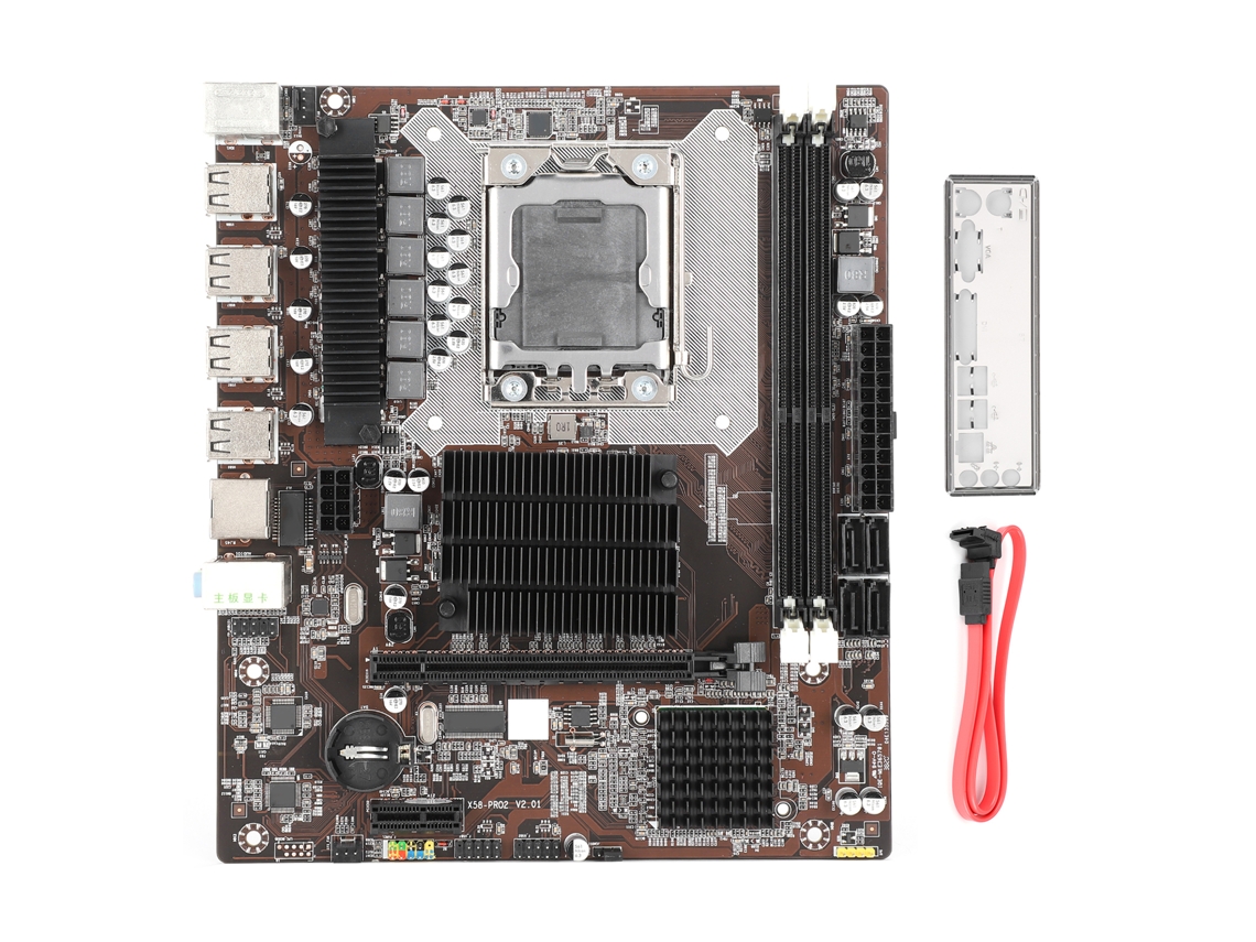 Placa-mãe X58 Pro2 Lga 1366-pin Para Desktop Suporta Memória Ecc Ddr3