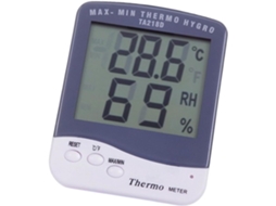 Termômetro E Higrômetro Digital Com Tela Lcd Grande, Monitor De Temperatura E Umidade Em Tempo Real.