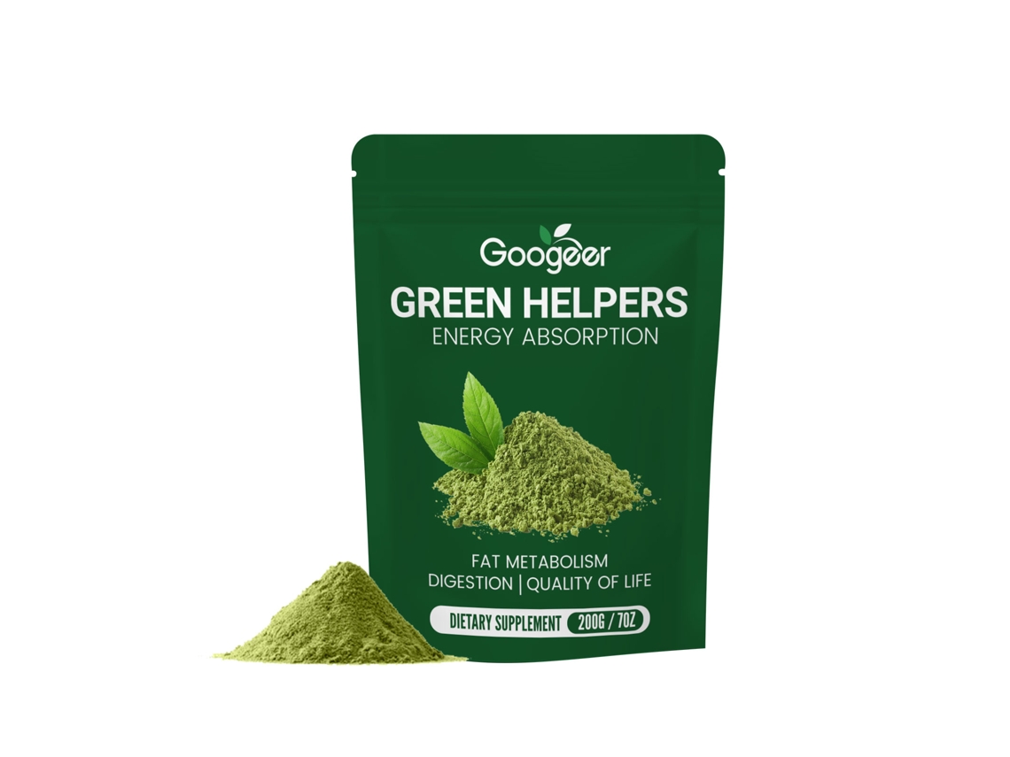 Pó de Matcha Googeer Vitalidade Textura Fina