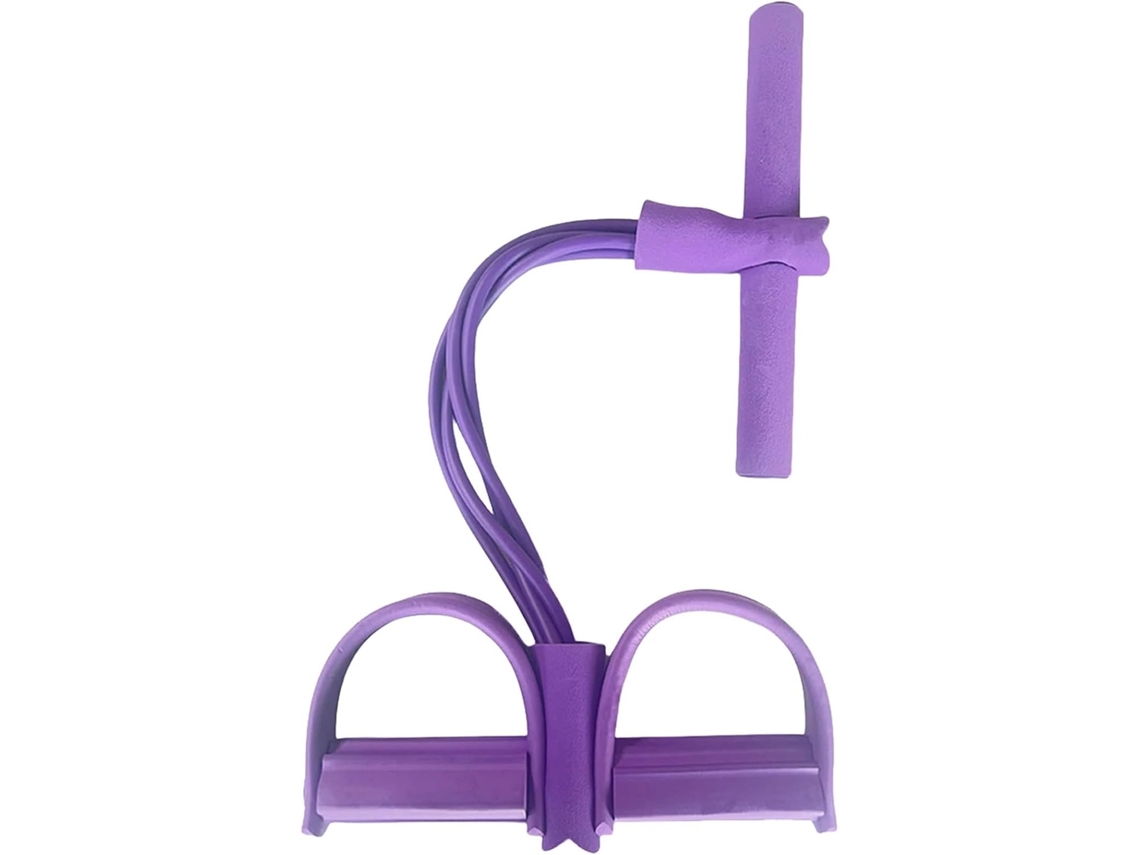 Puxador De Corda Elástica Resistência Com 4 Tubos Para Exercícios Abdominais, Ideal Alongamento, Treinamento