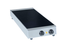 Fogão De Vidro Cerâmica 2 Áreas Quentes De Bancada 350x600x80 Mm 4300 W 230/1v 30420g08 Eurast