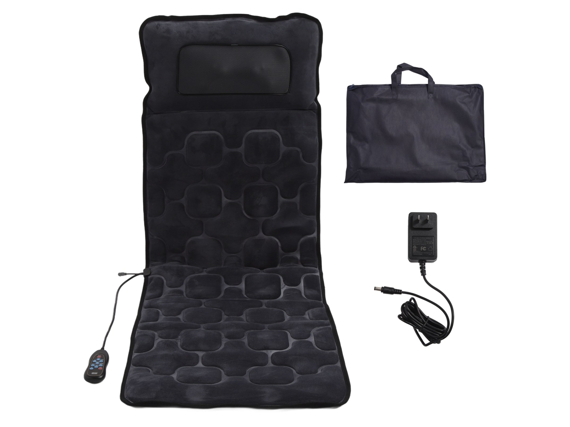 Laxiscreed Colchão De Massagem Elétrica Com Controle Remoto, Aquecimento E Velocidades Ajustáveis