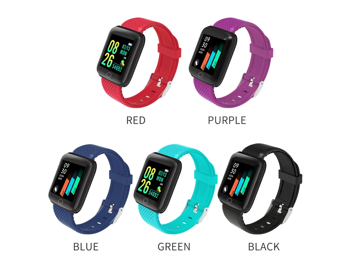 Mali pulseira Inteligente com Tela Tft 1.44 Polegadas Monitor de Frequência Cardíaca Pressão Sanguínea Oxigênio Ip67 Bluetooth para Homens e Mulheres