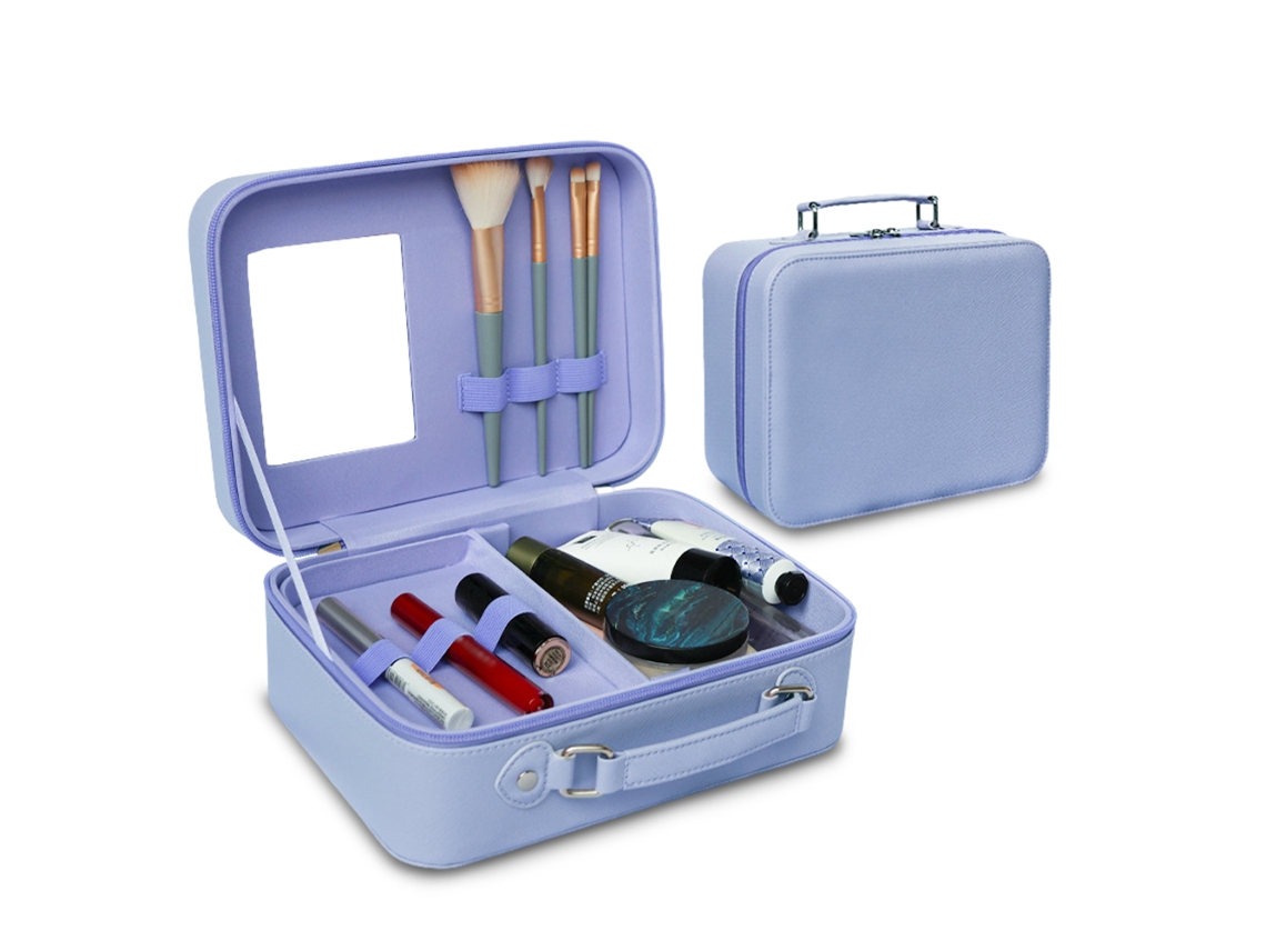 Eoocoo Travel Makeup Case (with Mirror, Partitionable)