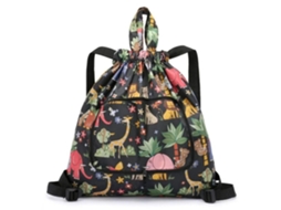 Mochila com Cordão, Bolsa Dobrável, Resistente À Água, Ideal para Esportes, Academia, Compras, Praia, Natação e Viagens. GOKOCO