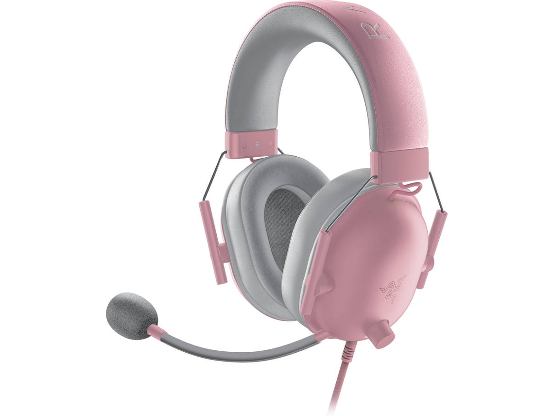 Auscultadores Gaming RAZER BlackShark V2 X (Over Ear - Microfone - Rosa)