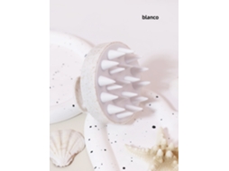 (branca) 1 Escova De Shampoo Para Massagem No Couro Cabeludo Com Cerdas Macias De Silicone