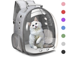 Mochila para Cães e Gatos, Tipo Cápsula, Bolha, Cinza AQUAFORGE