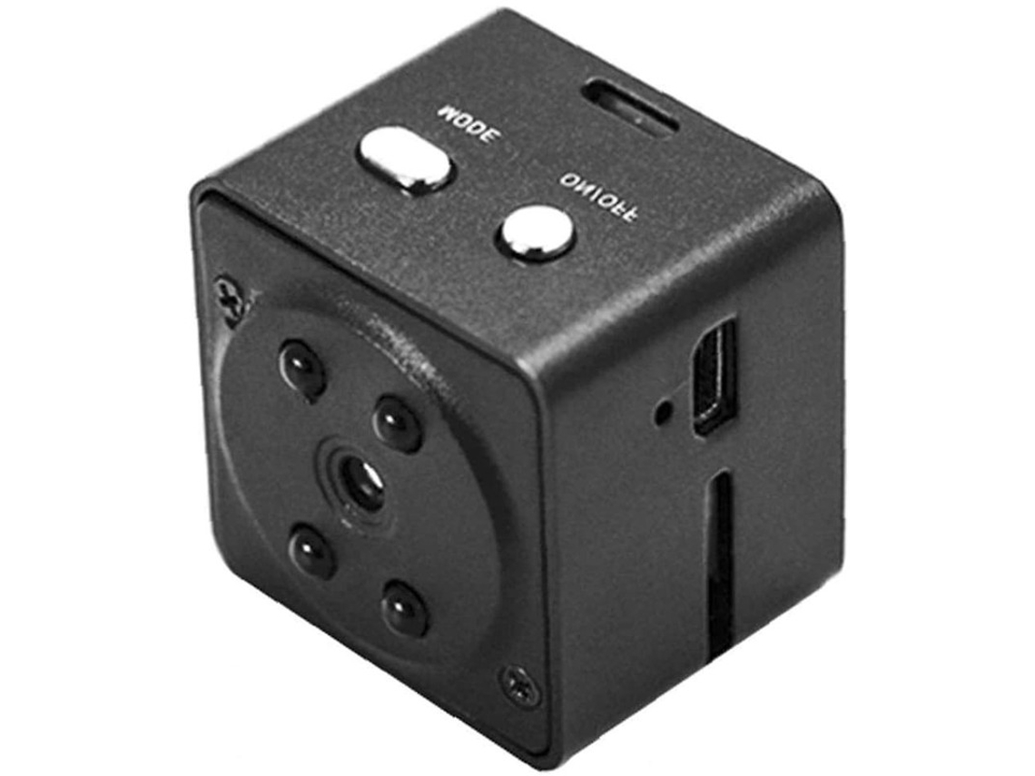 Minicâmera Bestvite HD 1080P com detecção de movimento, DVR sem fio à prova d'água (preto)