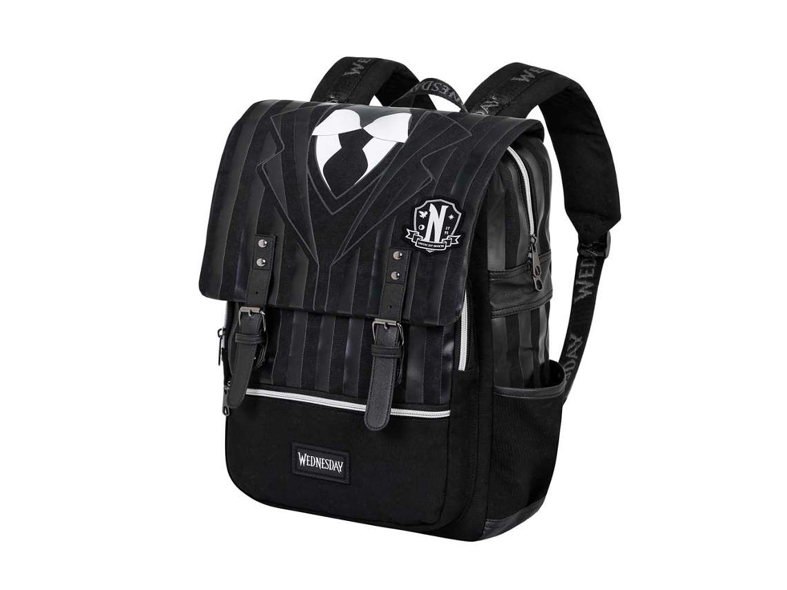 Wednesday Uniform Mochila Oxford Preta KARACTERMANIA