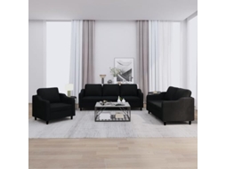 Sofa Set, Sofa Sets Vidaxl Preto Tecido (n/a)