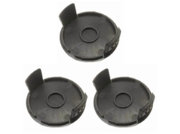 Conjunto De 3 Tampas De Carretel Em Plástico Abs Para Cortador De Grama Parkside - Peça De Reposição Tlp-01-1