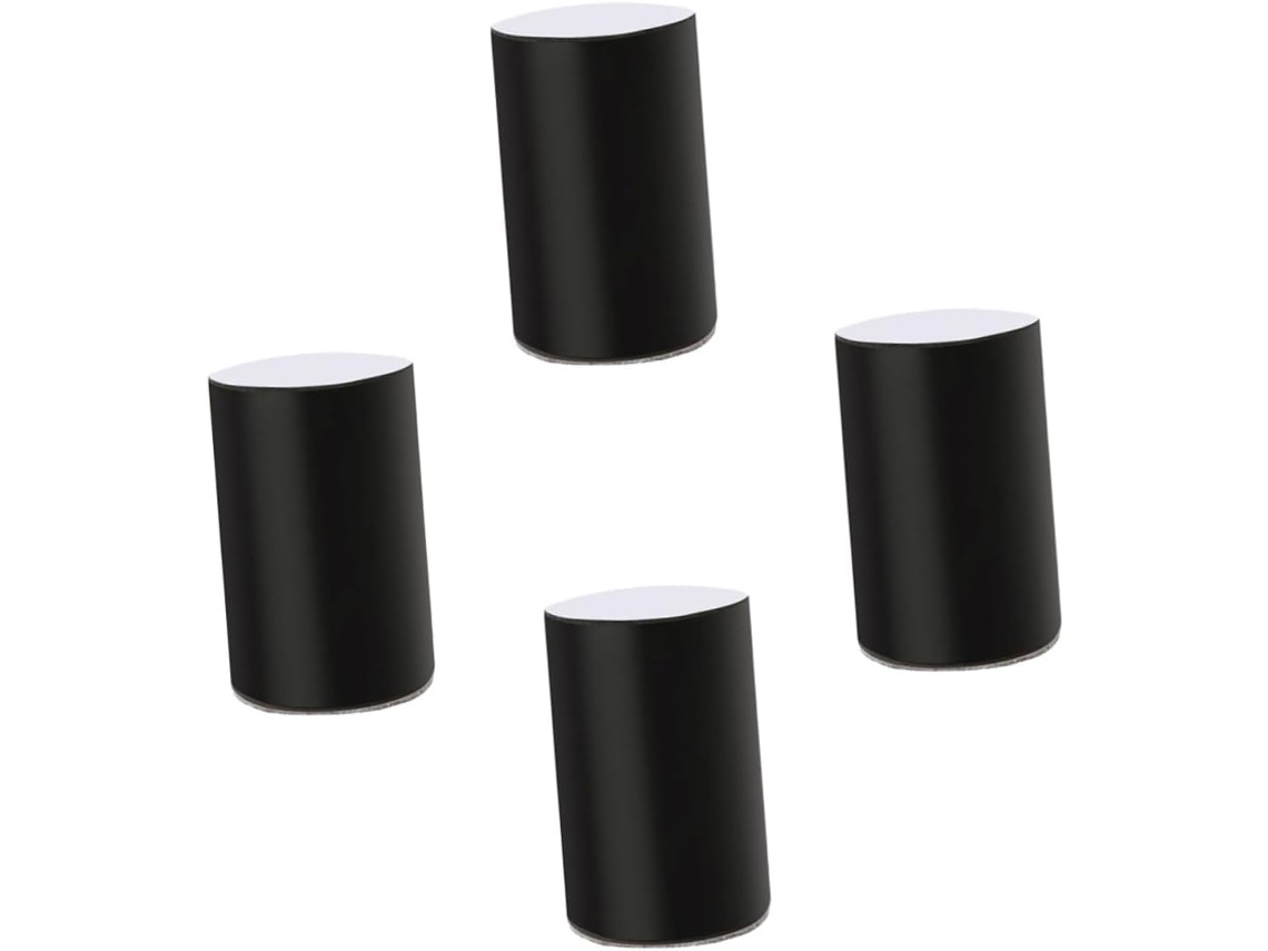 Almofadas Elevadoras De Móveis Em Aço Carbono Preto, Conjunto De 4 Peças