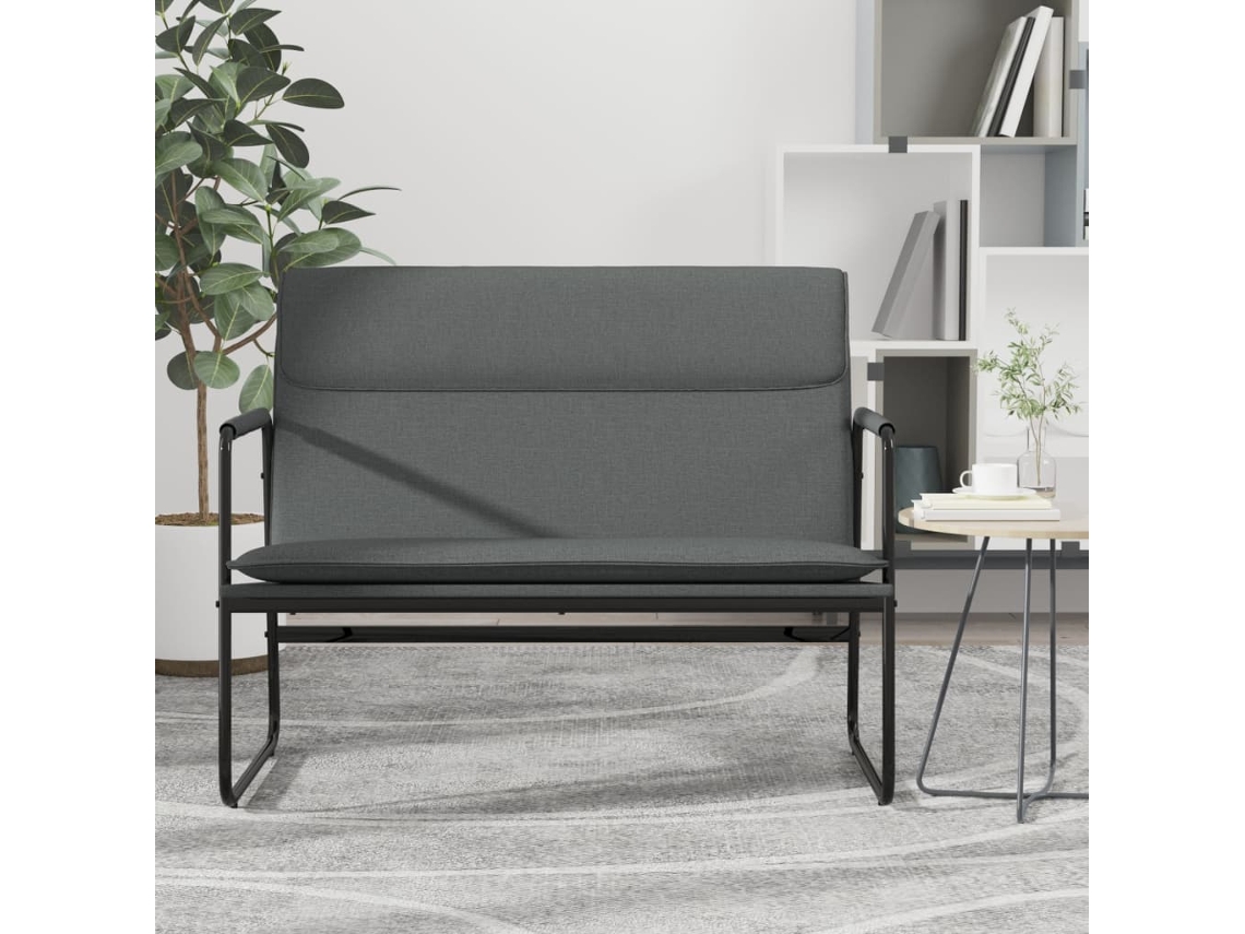 Vidaxl Banco 100x64x80 Cm Tecido Cinzento-escuro