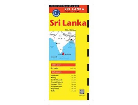 Livro sri lanka travel map third edition de periplus editors (inglês)