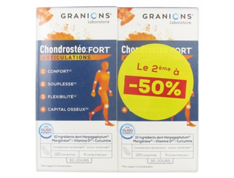 Chondrostéo Fort Articulações Lote de 2 X 120 Comprimidos GRANIONS