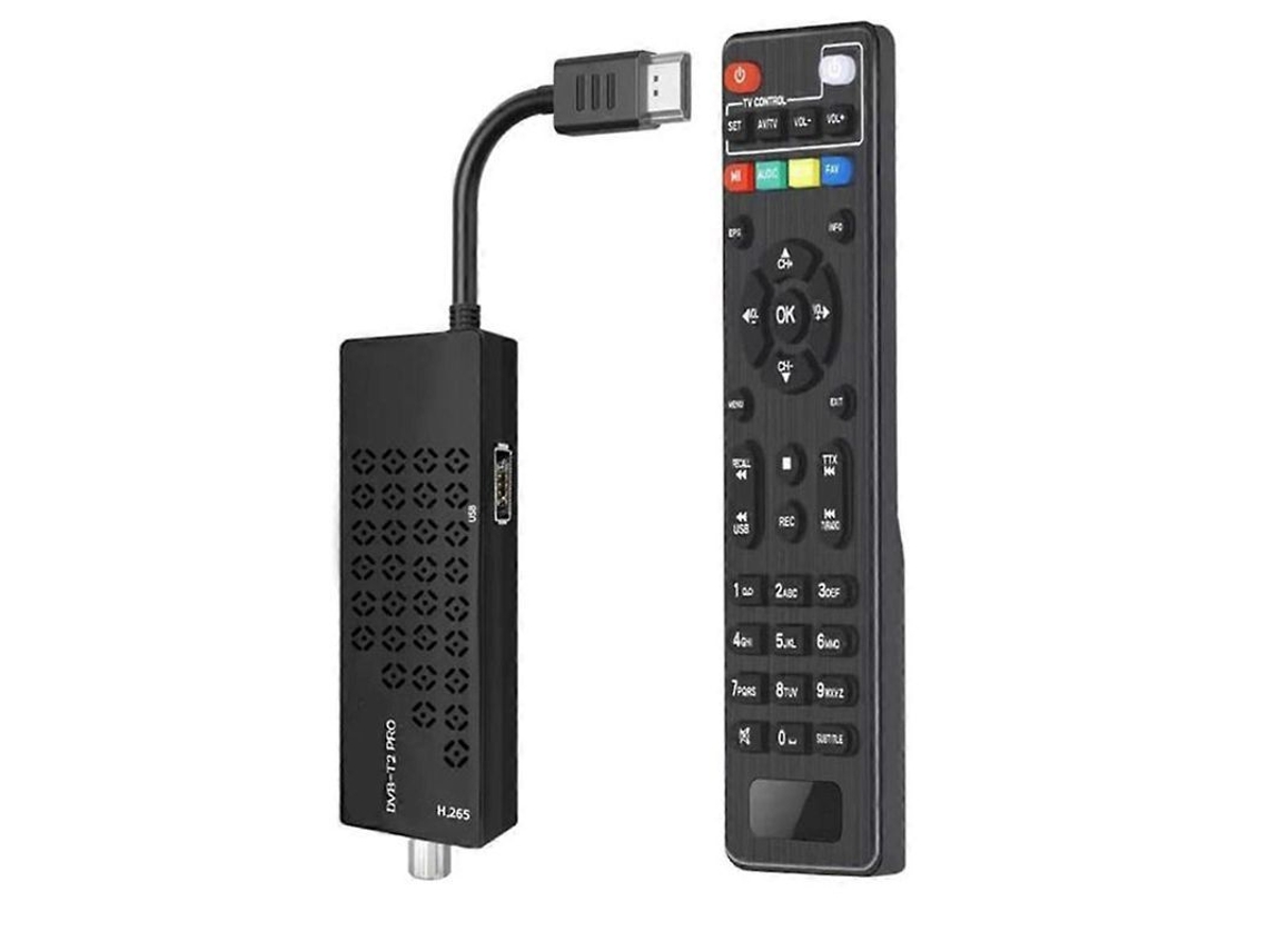 Decoder TDT HD DVB T2 H.265 HDMI full HD 1080p tuner com PVR e Dolby Audio europlug | S/MARCA