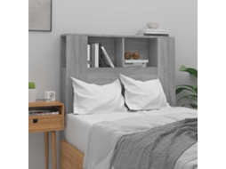 Vidaxl Armário De Cabeceira 100x18,5x102,5 Cm Sonoma Cinzento