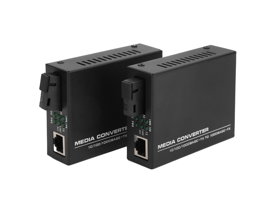 Conversor Mídia Ethernet Gigabit Monomodo Monofibra Cc 5v