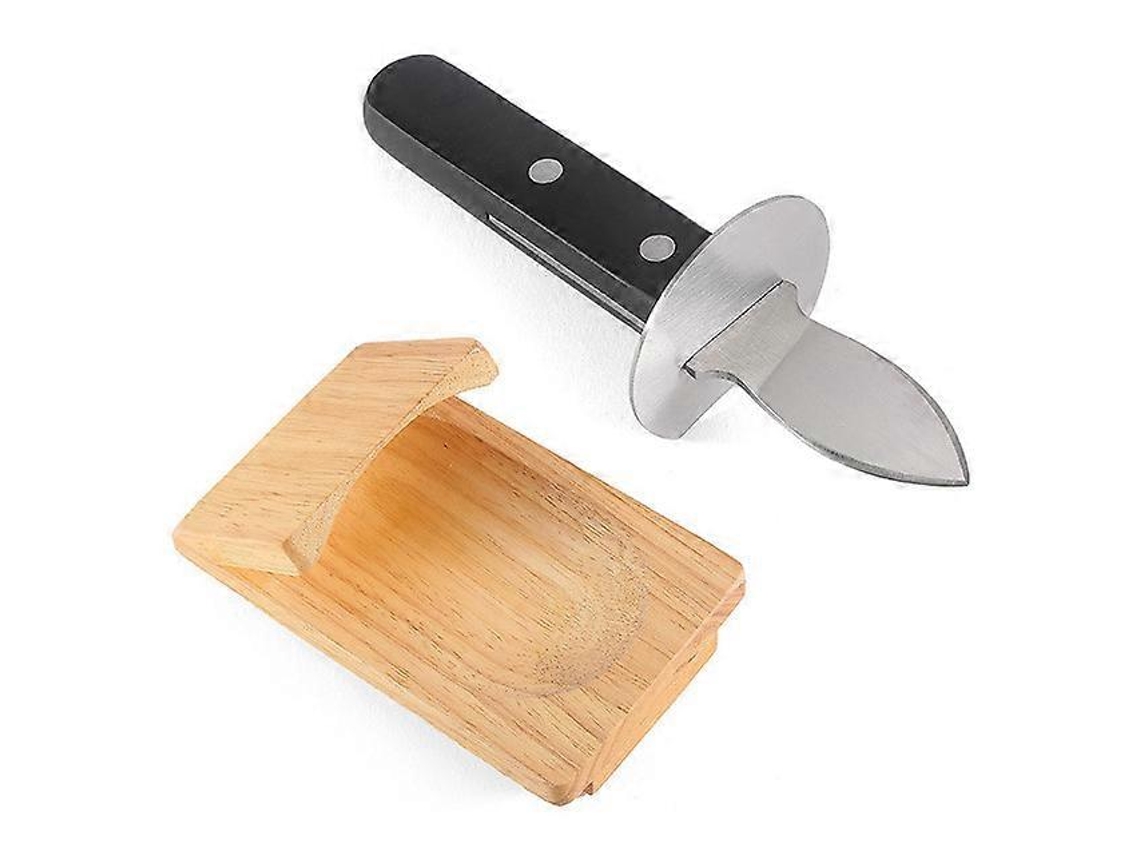 1 Unidade De Pinça De Madeira Para Abrir Ostras, Suporte Para Ostras, Utensílio De Cozinha Para Abrir Ostras