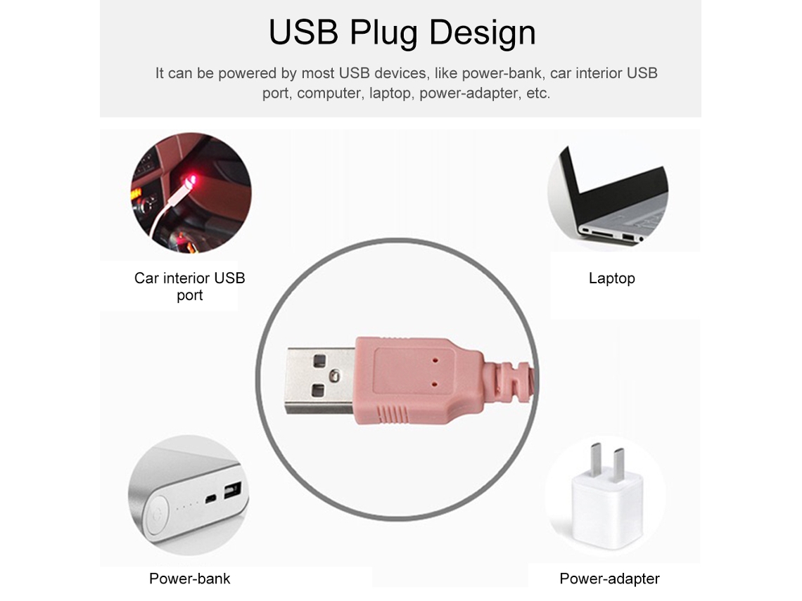 Lâmpada Projetora de Estrelas Portátil Usb para Carro, Quarto e Festa Decoração