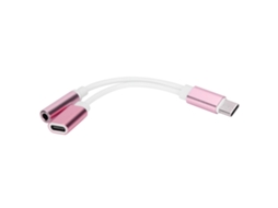Adaptador LAXISCREED Type c para 3.5mm Áudio e Carregamento