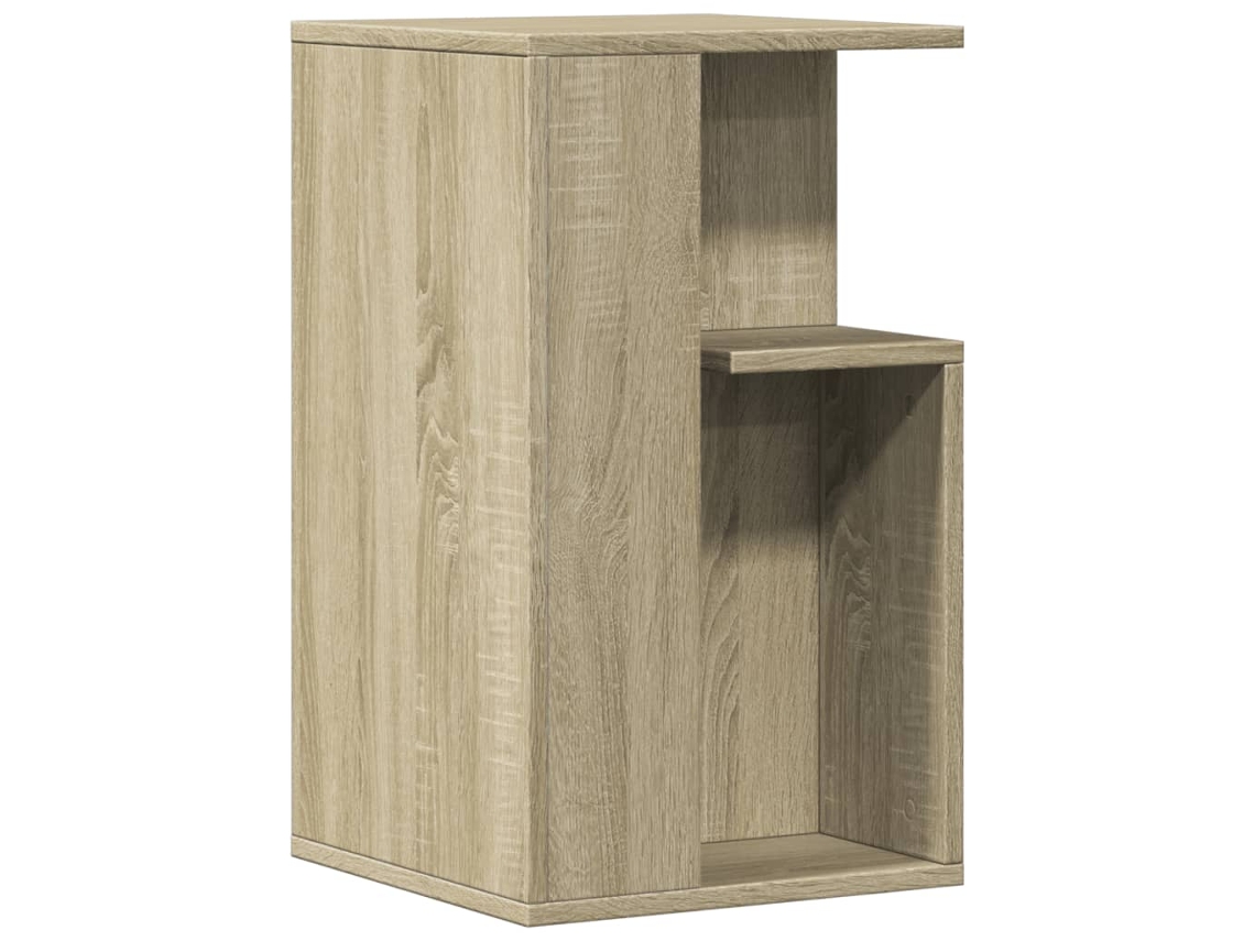 Vidaxl Mesa De Apoio 35x35x60 Cm Derivados De Madeira Carvalho Sonoma