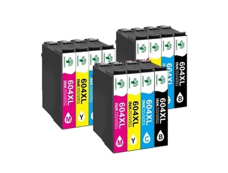 604xl Pacote Com 12 Cartuchos De Tinta Compatíveis Com Epson 604xl Epson 604 Xl Para Cartucho Epson 604 Xp2200 Xp3205 Greensky