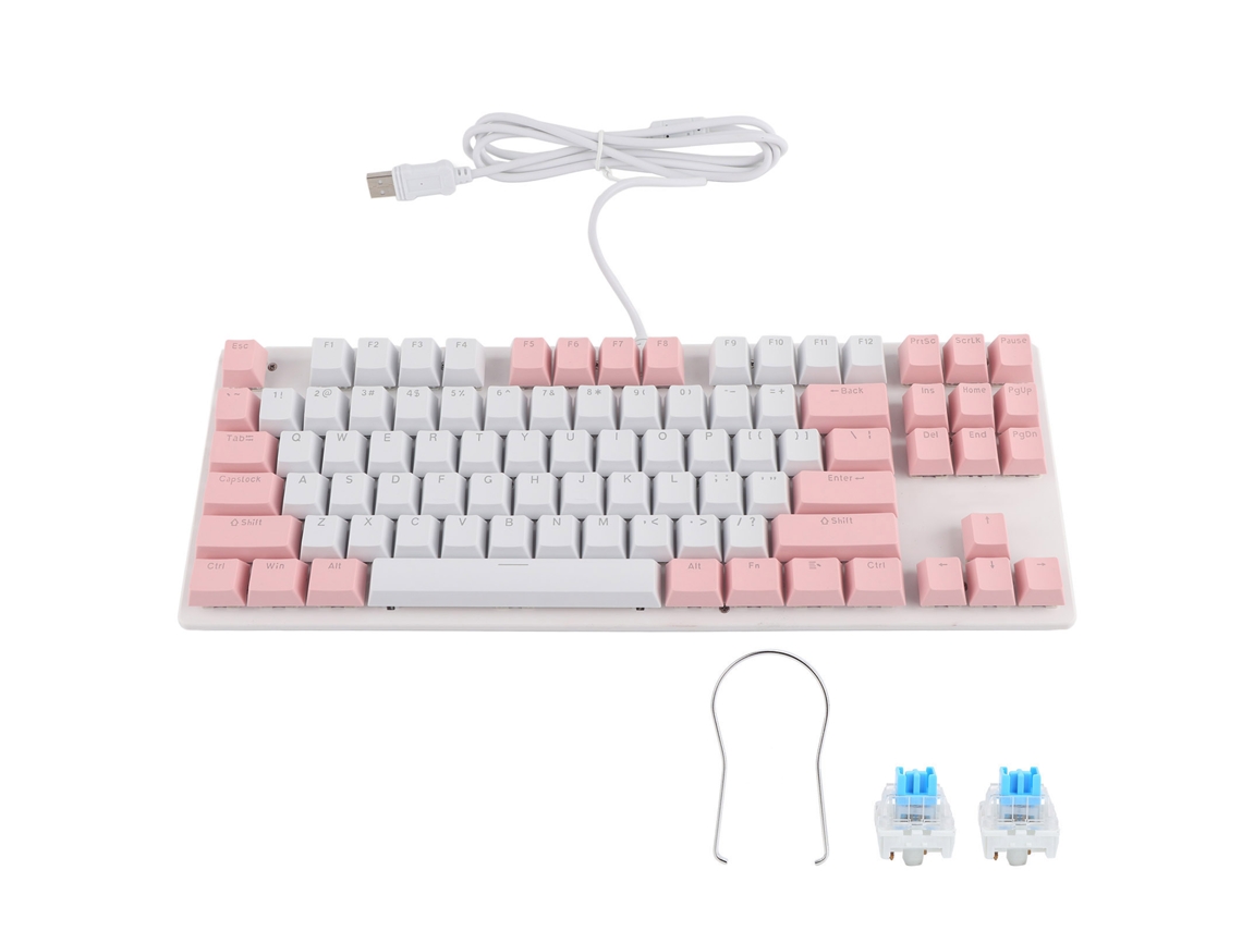 Teclado Mecânico Gaming LAXISCREED 87 Teclas Iluminação Mista