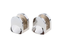 Suporte de Guidão Plano Ajustável de Liga de Zinco para Vidro Fixo, 6x2pcs, 8-10mm | S/MARCA