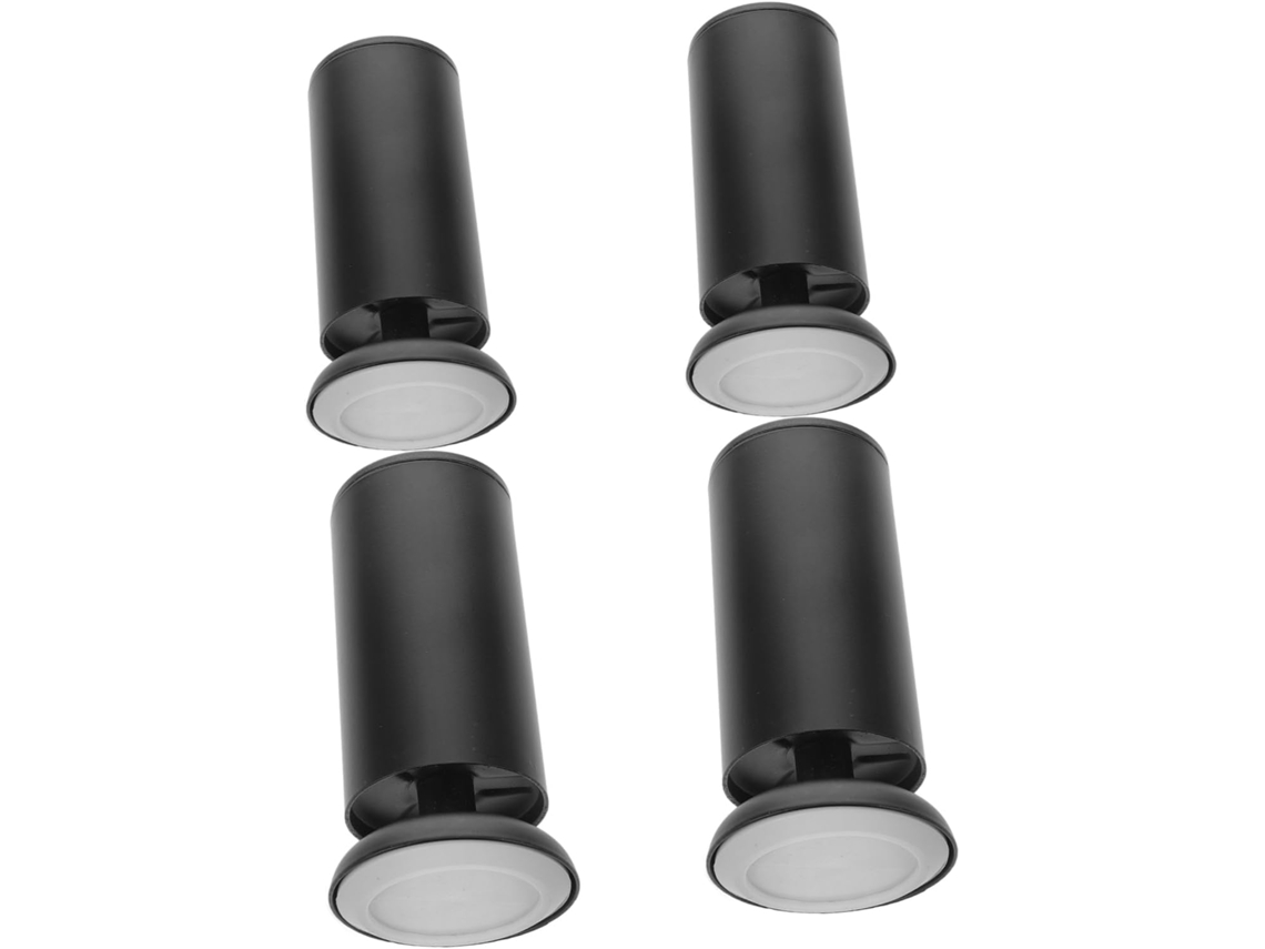 Conjunto De 4 Pés Móveis Reforçados Em Aço Inoxidável Com Suporte Ajustável Para Sofás, Mesas De Centro E Móveis Em