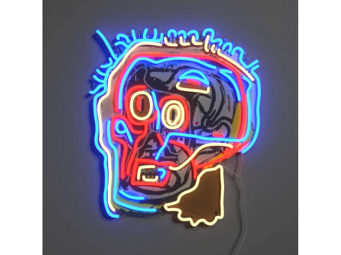 Placa de Neon LED YELLOWPOP Jean Basquiat - Face