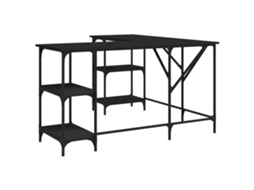 Desk, Desks Vidaxl Preto Madeira Processada (n/a)