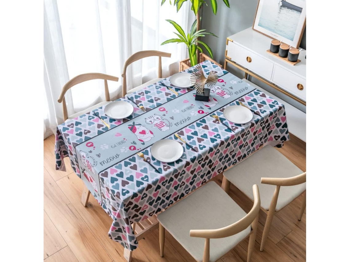 Toalha De Mesa Em Pvc, Capa De Mesa Impermeável