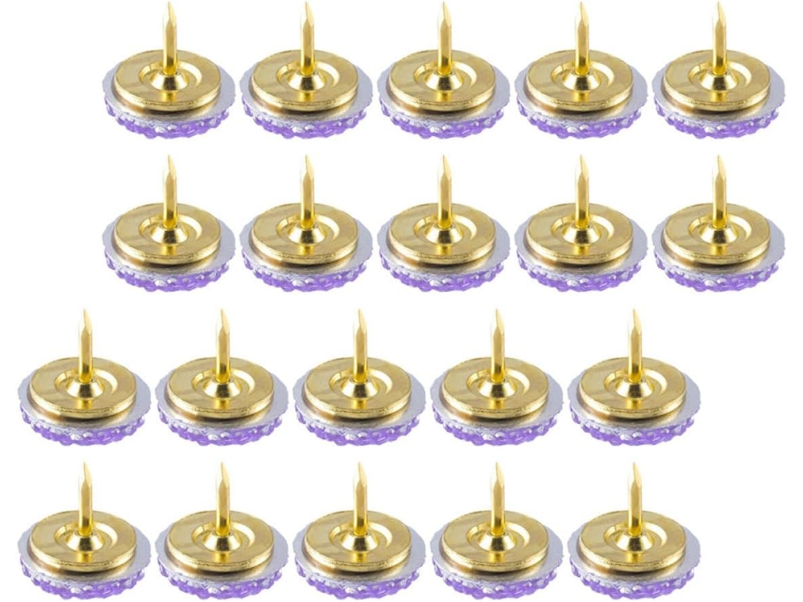 Aboofan 20 Tachinas Decorativas Redondas de Metal Brilhante para Paredes e Galerias de Fotos, Uso e Armazenamento Versáteis