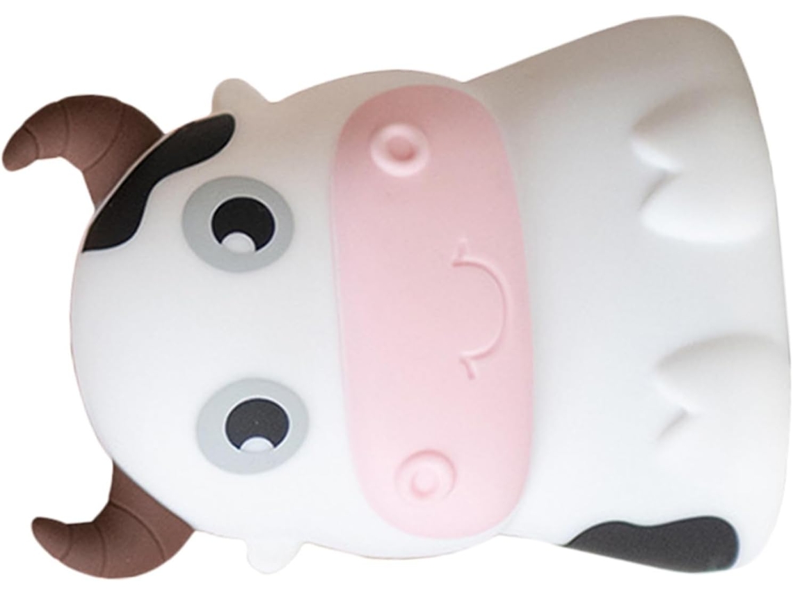 Abajur de Silicone em Formato Vaca, Adorável, para Meninos, Meninas E