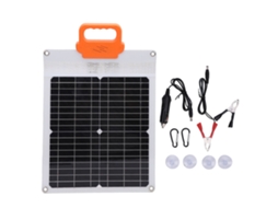 Carregador de painel solar portátil 20W 18V monocristalino resistente à água com alça multifuncional S/MARCA