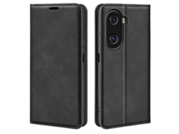 Capa De Couro Com Sucção Magnética Para Celular For Honor X40i Estilo Retrô