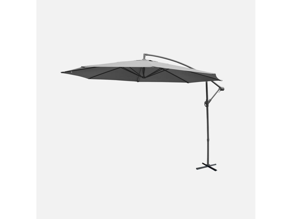 Guarda Sol Redondo Offset 350cm, Cinza Sweeek