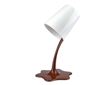 Porta Escova de Dentes Caneca Spilling Branco ANYA