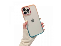 Capa Para Iphone 11 Pro, Não Amarela Capa Protetora Antichoque Ultrafina, Laranja Azul