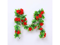 2,4 M De Seda Artificial Rosa Falsa Videira Hera Pendurada Guirlanda Floral De Casamento SUNNY SPACES