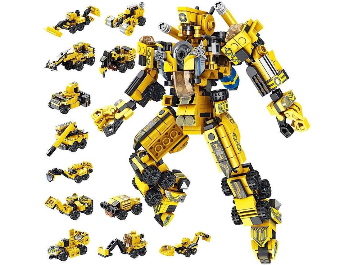 Blocos De Construção Kit De Construção De Robô Stem Brinquedo 12 Em 1, Tijolos Educativos, Diy Lurelia
