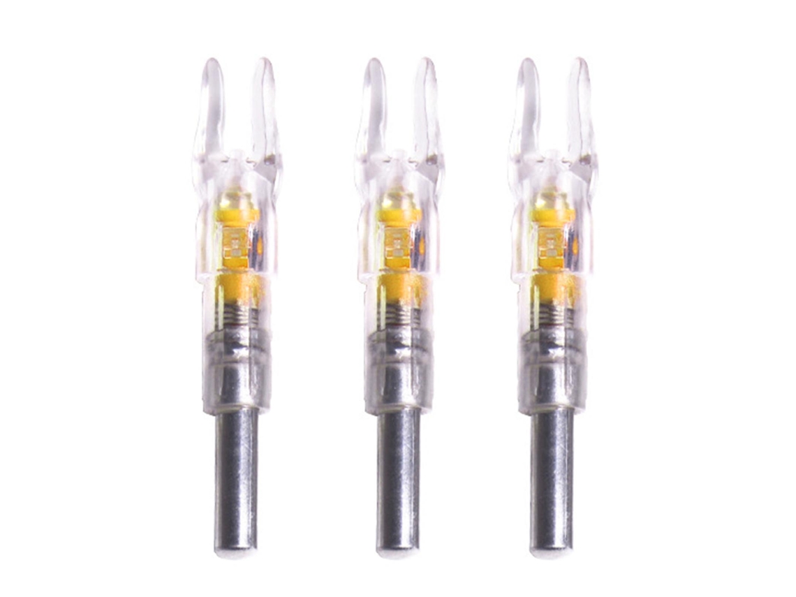 3pcs Nocks De Flecha Iluminados Led Com Material Pc Para Arcos, Diâmetro Interno 6.2mm/6.25mm, Caça E Prática