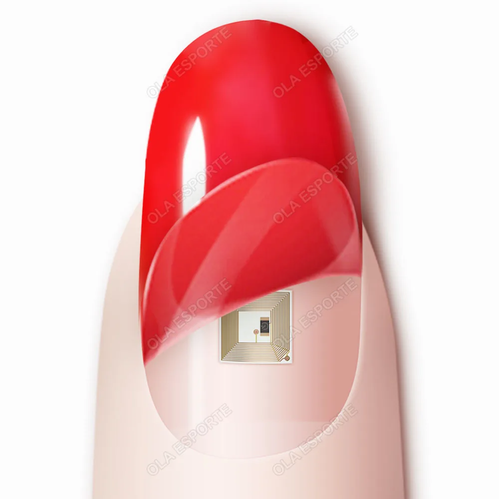 (3 Pcs) Manicure Escondido Smart Chip Multi-função Wearable Dispositivo, Suporte Nfc Sensor, Compatível Com Android E Ios.